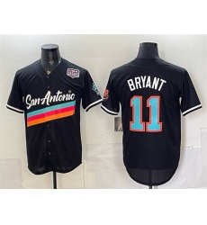 Men San Antonio Spurs 11 Carter Bryant Black USA 250 Patch City Edition Stitched Baseball Jersey Men San Antonio Spurs 11 Carter Bryant Black USA 250 Patch City Edition Stitched Baseball Jersey