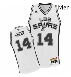 Mens Adidas San Antonio Spurs 14 Danny Green Swingman White Latin Nights NBA Jersey