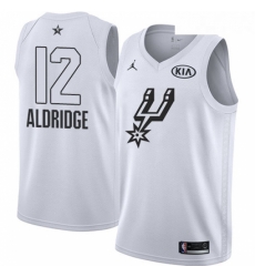 Youth Nike Jordan San Antonio Spurs 12 LaMarcus Aldridge Swingman White 2018 All Star Game NBA Jersey