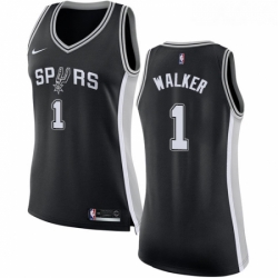 Youth Nike San Antonio Spurs 1 Lonnie Walker Swingman Black NBA Jersey Icon Edition 