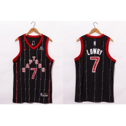 Men Toronto Raptors 7 Kyle Lowry Black 2021 Brand Jordan City Edition Swingman Jersey With The Sponsor Logo