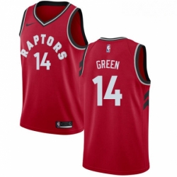 Mens Nike Toronto Raptors 14 Danny Green Swingman Red NBA Jersey Icon Edition 