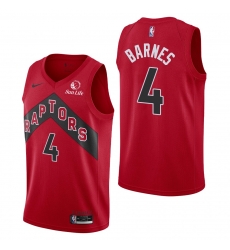 Men's Toronto Raptors #4 Scottie Barnes Icon Edition Red Jersey