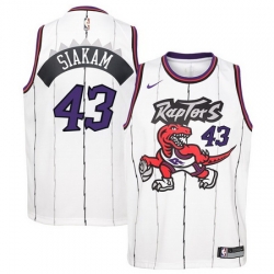 Nike Pascal Siakam White Toronto Raptors Hardwood Classics Swingman Jersey