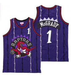 Raptors 1 Tracy McGrady Purple Big Logo Retro Jersey 7