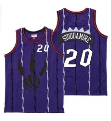 Raptors 20 Damon Stoudamire Purple Throwback Jersey