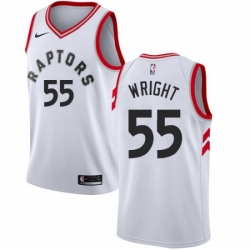 Womens Nike Toronto Raptors 55 Delon Wright Authentic White NBA Jersey Association Edition