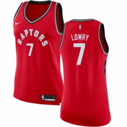 Womens Nike Toronto Raptors 7 Kyle Lowry Authentic Red Road NBA Jersey Icon Edition