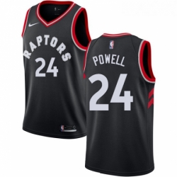 Youth Nike Toronto Raptors 24 Norman Powell Swingman Black Alternate NBA Jersey Statement Edition 