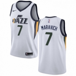 Mens Nike Utah Jazz 7 Pete Maravich Swingman NBA Jersey Association Edition