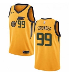 Womens Nike Utah Jazz 99 Jae Crowder Swingman Gold NBA Jersey Statement Edition 