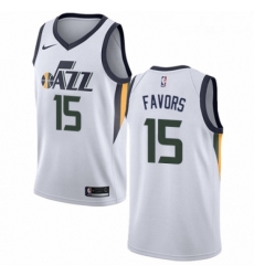 Youth Nike Utah Jazz 15 Derrick Favors Authentic NBA Jersey Association Edition