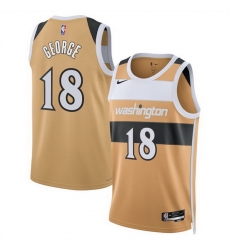 Men Washington Wizards 18 Kyshawn George Gold 2025 26 City Edition Stitched Basketball Jersey Men Washington Wizards 18 Kyshawn George Gold 2025 26 City Edition Stitched Basketball Jersey