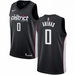 Mens Nike Washington Wizards 0 Gilbert Arenas Swingman Black NBA Jersey City Edition