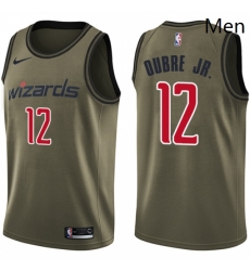 Mens Nike Washington Wizards 12 Kelly Oubre Jr Swingman Green Salute to Service NBA Jersey