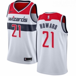 Mens Nike Washington Wizards 21 Dwight Howard Swingman White NBA Jersey Association Edition 