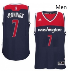 adidas Washington Wizards 7 Brandon Jennings Navy Blue Swingman Alternate Jersey 