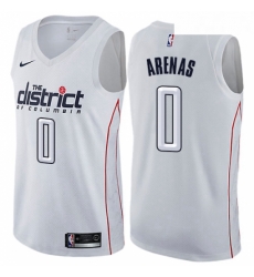 Womens Nike Washington Wizards 0 Gilbert Arenas Swingman White NBA Jersey City Edition