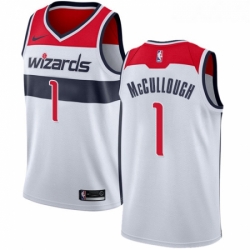 Womens Nike Washington Wizards 1 Chris McCullough Swingman White Home NBA Jersey Association Edition