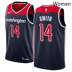 Womens Nike Washington Wizards 14 Jason Smith Swingman Navy Blue NBA Jersey Statement Edition