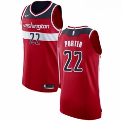 Womens Nike Washington Wizards 22 Otto Porter Authentic Red Road NBA Jersey Icon Edition 