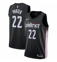 Womens Nike Washington Wizards 22 Otto Porter Swingman Black NBA Jersey City Edition 