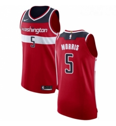 Womens Nike Washington Wizards 5 Markieff Morris Authentic Red Road NBA Jersey Icon Edition 