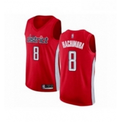 Womens Washington Wizards 8 Rui Hachimura Red Swingman Jersey Earned Edition 