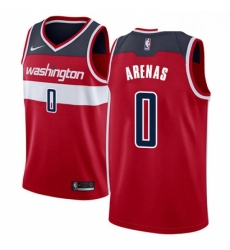 Youth Nike Washington Wizards 0 Gilbert Arenas Swingman Red Road NBA Jersey Icon Edition