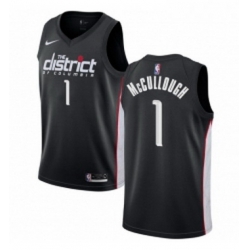 Youth Nike Washington Wizards 1 Chris McCullough Swingman Black NBA Jersey City Edition