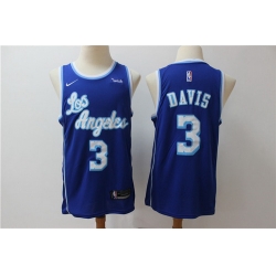 Lakers 3 Anthony Davis Blue Nike Swingman Jersey