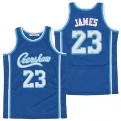 Men Los Angeles Lakers 23 Lebron James Blue Swingman Jersey