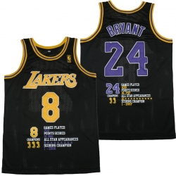 Men Los Angeles Lakers 8  26 24 Kobe Bryant Black Swingman Fashion Jersey