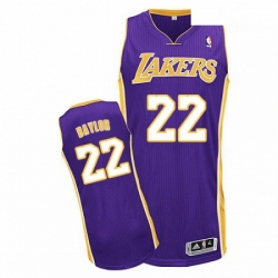 Mens Adidas Los Angeles Lakers 22 Elgin Baylor Authentic Purple Road NBA Jersey