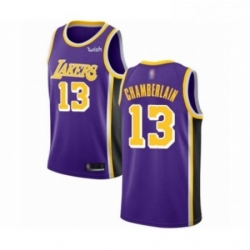 Mens Los Angeles Lakers 13 Wilt Chamberlain Authentic Purple Basketball Jerseys Icon Edition