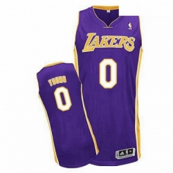 Revolution 30 Lakers 0 Nick Young Purple Stitched NBA Jersey 