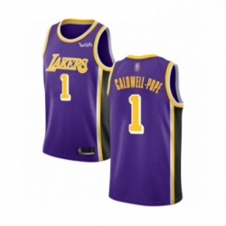 Womens Los Angeles Lakers 1 Kentavious Caldwell Pope Authentic Purple Basketball Jerseys Icon Edition 