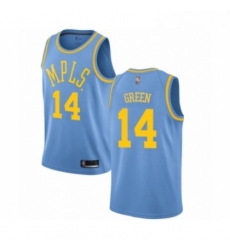 Womens Los Angeles Lakers 14 Danny Green Swingman Blue Hardwood Classics Basketball Jersey 