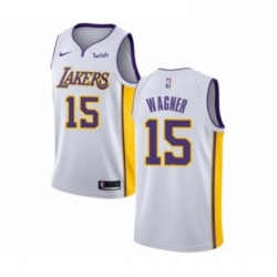 Womens Los Angeles Lakers 15 Moritz Wagner Authentic White Basketball Jersey Association Edition 