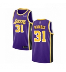 Womens Los Angeles Lakers 31 Kurt Rambis Authentic Purple Basketball Jerseys Icon Edition