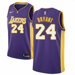 Womens Nike Los Angeles Lakers 24 Kobe Bryant Swingman Purple NBA Jersey Statement Edition