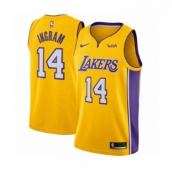 Youth Los Angeles Lakers 14 Brandon Ingram Swingman Gold Home Basketball Jersey Icon Edition