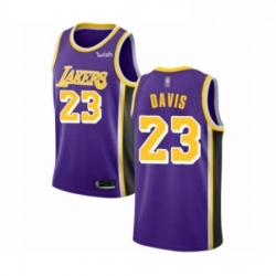 Youth Los Angeles Lakers 23 Anthony Davis Swingman Purple Basketball Jersey Statement Edition 