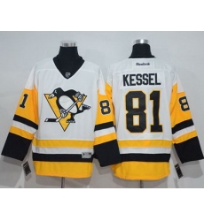 Penguins #81 Phil Kessel White New Away Stitched NHL Jersey