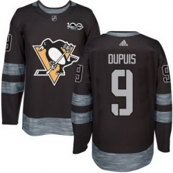 Penguins #9 Pascal Dupuis Black 1917 2017 100th Anniversary Stitched NHL Jersey