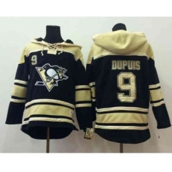 nhl jerseys pittsburgh penguins #9 dupuis cream-black[pullover hooded sweatshirt]