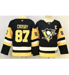 Youth Pittsburgh Penguins 87 Sidney Crosby Black 2024 25 Alternate Wich C Patch Stitched Hockey Jersey Youth Pittsburgh Penguins 87 Sidney Crosby Black 2024 25 Alternate Wich C Patch Stitched Hockey Jersey