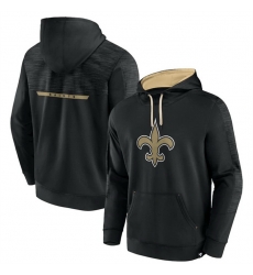 Men New Orleans Saints Black Defender Evo Pullover Hoodie