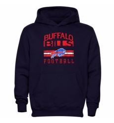 NFL Buffalo Bills Pregame Pullover Hoodie Navy Blue