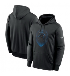 Men Carolina Panthers Black Icon Performance Pullover Hoodie